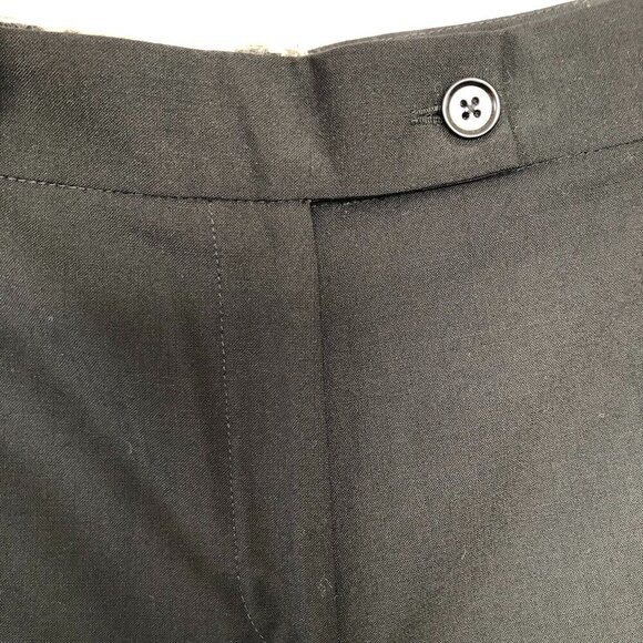 6397 NWT Relax, Straight leg, Flat front Lightweight Wool Stretch Black Crop, 10 - Picture 15 of 16